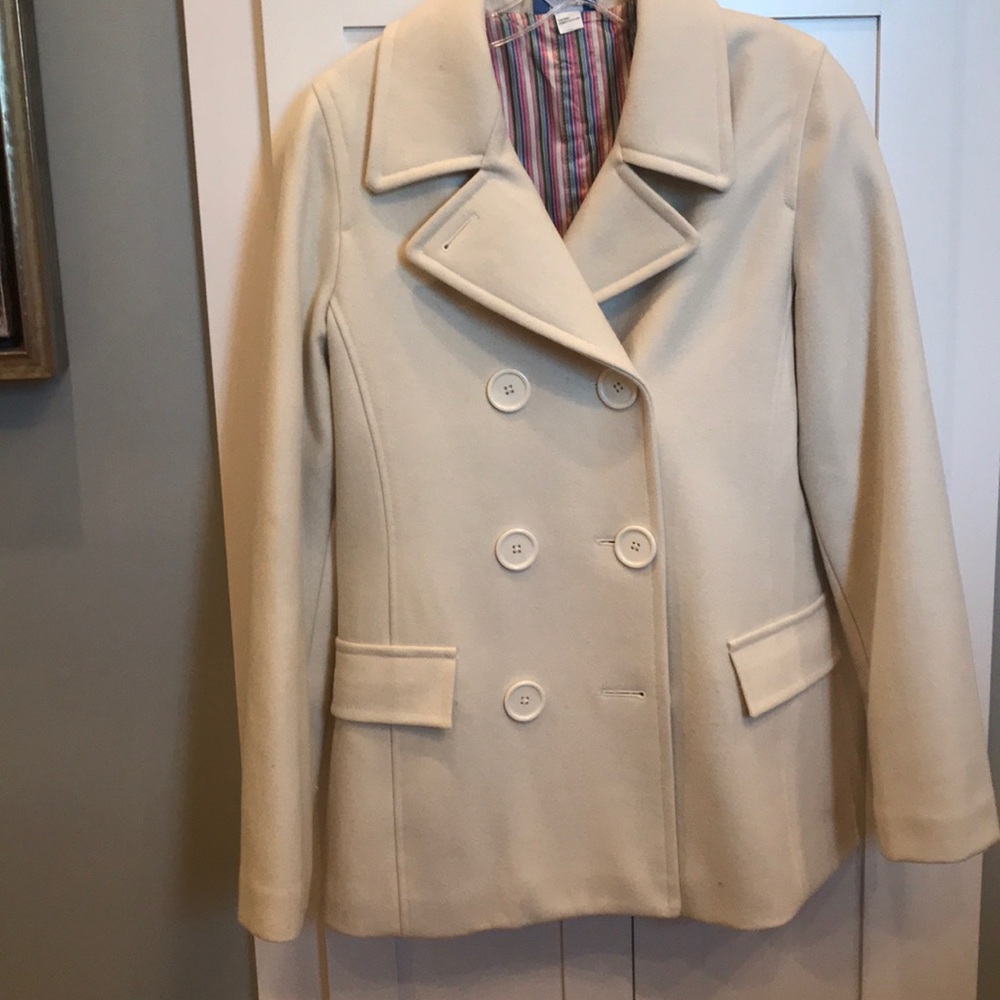 off white peacoat